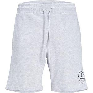 JACK & JONES Jpstswift Sweat Sn AUT Shorts voor heren, wit melange., S