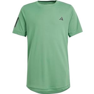 adidas Jongens Jongens Club Tennis 3-Stripe T-shirt, 15-16 Jaar Zwart