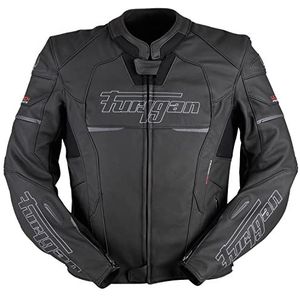 Furygan Nitros Motorjas voor heren, Zwart - Wit, XL