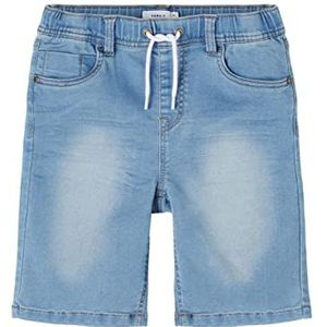 NAME IT Shorts voor jongens, Lichtblauw Denim, 104 cm