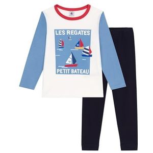 Petit Bateau - A0cup - Pyjama - Blauw - Katoen - Voor Jongens