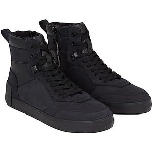 Calvin Klein Mannen Gevulkaniseerde Laceup Mid LTH Sneaker, Triple Black, 7 UK, Zwart, 41 EU