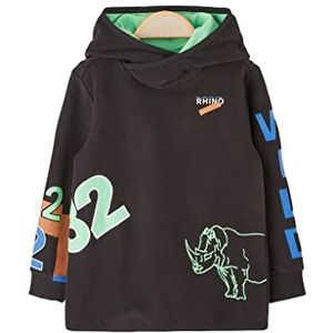 s.Oliver Junior Jongens Sweatshirt, Zwart, 92-98, zwart, 92/98 cm