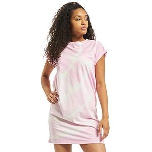 Urban Classics Damesjurk Tie Dye Jurk, Girlypink, 5XL