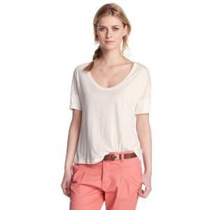 ESPRIT DE CORP dames t-shirt regular fit, E60647, Ivoor (142 Zabayone), 34 NL