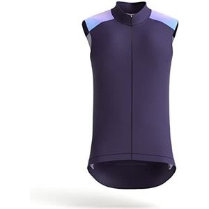 Ridefyl Barrax Windbeschermingsvest, fietsshirt | sport | volwassenen | heren | kleur paars | maat XL | mouwloos | gemaakt in Spanje
