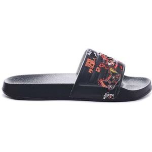 Kappa Ezio 2 Polo Man Comfortabele en stijlvolle sportpolo, Kleur Blauw Marine en Rood Md Koraal en Fuchs, Maat L