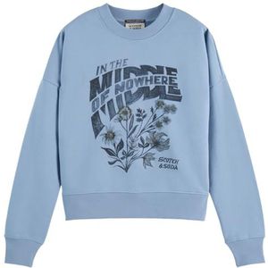 Scotch & Soda - V441 - Sweat-shirt - Denim délavé - Coupe décontractée