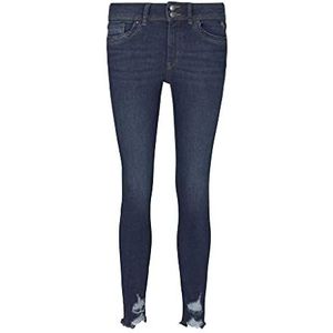 TOM TAILOR Denim Dames Nela Extra skinny jeans van biologisch katoen 1026638, 10120 - Used Dark Stone Blue, 28