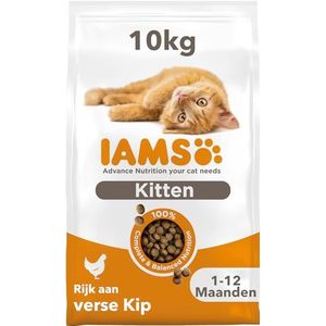 IAMS Junior Kattenvoer droog met kip - droogvoer voor kittens van 1-12 maanden, 10 kg