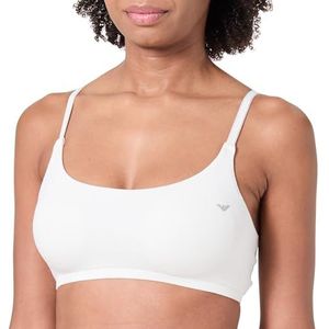 EMPORIO ARMANI Dames Essential Studs Gewatteerde Bralette Wit XL, Wit, XL