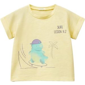 United Colors of Benetton T-shirt, Geel, 12 Maanden