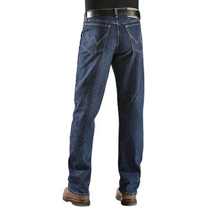 Wrangler Robuuste casual fit Jeanrugged Wear-Jeans voor heren, veelkleurig, XL, Antiek marineblauw denim, 46W / 32L