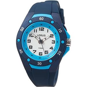 Lorus Unisex kinderen analoog kwarts horloge met siliconen armband R2371NX9