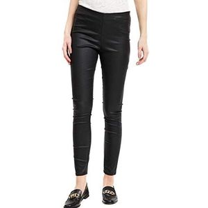 VILA CLOTHES Vicommit Coated Plain Noos Leggings voor dames, zwart, S, zwart (zwart), S