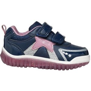 Geox Babymeisjes B Lightyloo Girl A Sneakers, Navy Rose, 24 EU