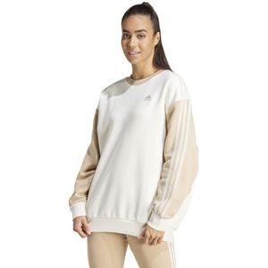 adidas Essentials 3-strepen oversized fleece sweatshirt voor dames