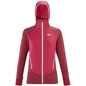 Millet Pierra Ment II JKT W dames fleecejas, Tango/Tibetaanrood, S