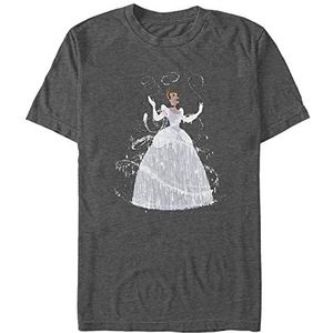 Disney Cinderella - TRANSFORMATION Unisex Crew neck T-Shirt Melange Black 2XL