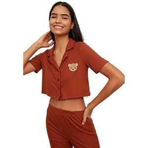 TRENDYOL Pajama Set - Bruin, kaneel, L