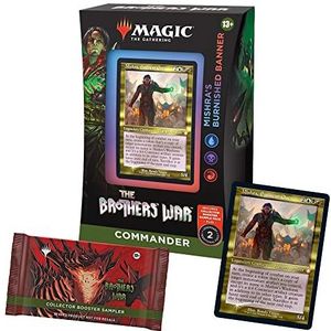 Magic: The Gathering The Brothers' War Retro-Frame Commander Deck - Mishra's Burnished Banner (blauw-Zwart-Rood) + Collector Booster Sample Pack