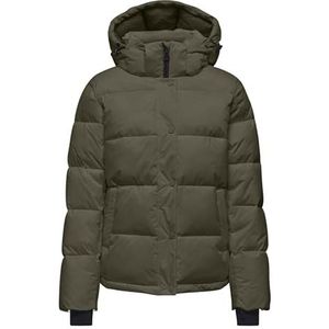 ONLY ONLANN Premium Puffer JKT Regular OTW gewatteerde jas, bruin, M, bruin, M