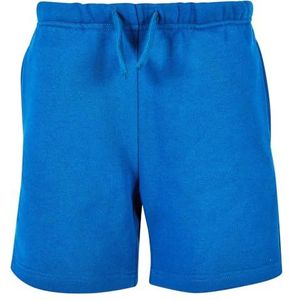 Build Your Brand Kindershorts Kids Basic sweatshorts, korte trainingsbroek voor jongens en meisjes, maten 110/116-158/164, Intenseblue, 110-116