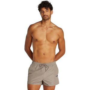 CALVIN KLEIN Heren SHORT RUNNER Boardshorts, Grijs (Cinder), S, Grijs (Cinder), S
