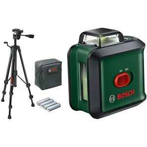 Bosch kruislijnlaser UniversalLevel 360 Set (horizontale 360° laserlijn + verticale laserlijn, groene laser, 4x AA-batterijen, met statief, in een doos)