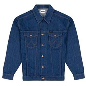 Wrangler heren Anti-fit jas Denim jas, Wrangler Blauw, L