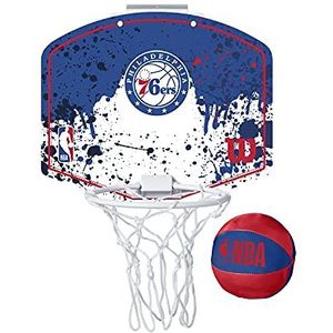 Wilson Mini basketbalkorf NBA Team Mini Hoop, Philadelphia 76ERS, kunststof