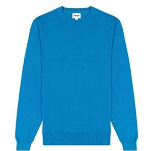 Wrangler CloverUS Crewneck Knit Sweater, heren, goud, X-Large, blauw, XL