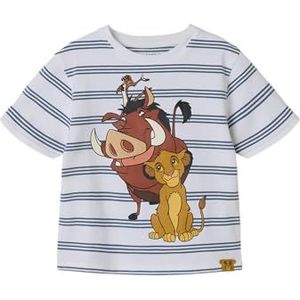 NAME IT Jongens Nmmaudo Lionking Nreg Ss Top Wdi, wit (bright white), 92