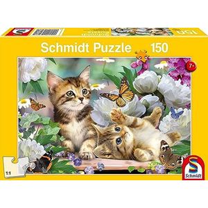 Schmidt Spiele 56468 Speelse kattenbaby's, 150 stukjes kinderpuzzel