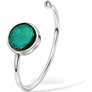 Ellen Kvam Jewelry Cirkel armband, smaragd, Eén maat, Sterling zilver Glas, Geen edelsteen