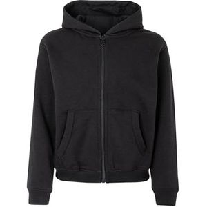 Mukua Byron Kids Sweatshirt met ritssluiting en capuchon, zwart, maat 5/6