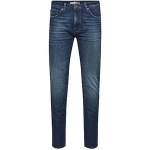 SELECTED HOMME Heren Slim Fit Jeans 175 Faded Blue Wash, Blue Denim 1, 34W x 32L