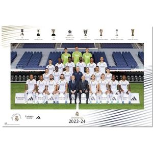 Grupo Erik: Real Madrid Poster Real Madrid 2023/2024, 61 x 91,5 cm, ingelijst hoogglans papier, poster, poster met lijst