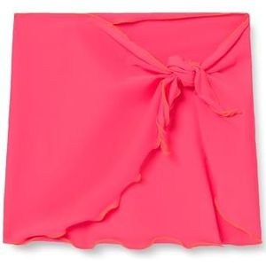 Haute pression Effen pareo voor meisjes, badpak, bedekkend, Neon koraal., 6 Jaren