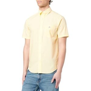 REG CLASSIC POPLIN SS SHIRT, Banana Yellow, L