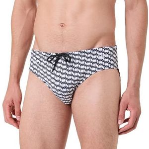 EMPORIO ARMANI Slip zwemslips voor heren, Wit/Zwart, S