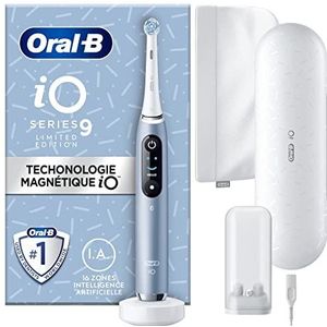 Oral-B IO 9 elektrische tandenborstel, Bluetooth, Special Edition, blauw, 1 borstel, 1 reisetui, oplader, 1 magnetische tas