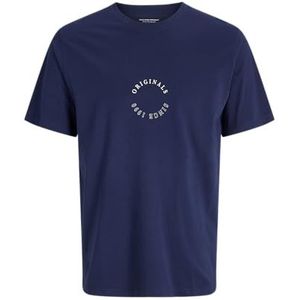 JACK & JONES Jorbillyburg Minimal Tee Ss Crew Neck, Ocean Cavern, XL
