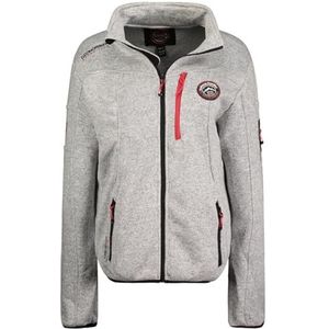 Geographical Norway Trincesse Lady Warme fleece voor dames, ritssluiting, jas, herfst, winter, lente, warm, lange mouwen, trui, bont, zacht, comfortabel, outdoor (wit, XL), Wit, XL