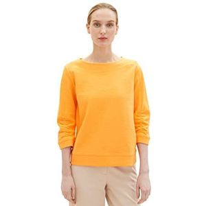 TOM TAILOR Dames Sweatshirt 1035341, 29751 - Bright Mango Orange, XXS