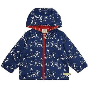 loud + proud Unisex baby waterafstotende jas, gewatteerd, GOTS-gecertificeerd anorak, ultramarine, 86/92, ultra marine, 86/92 cm