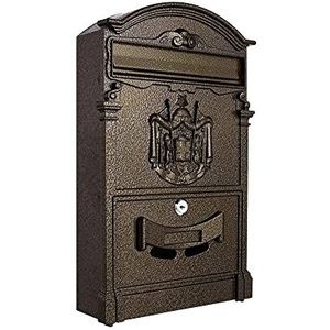 Kippen 10006CB brievenbus, model ""REGIUS"", kleur: brons, afmetingen: 410 x 90 x 260 mm.