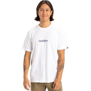 Quiksilver Fineline SS T-shirt voor heren, Wit, XL