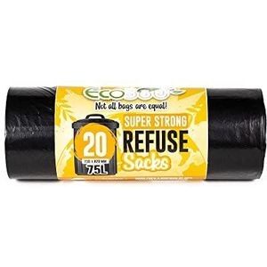 20 x Eco Bag Super Sterke Afvalzakken, 75 liter