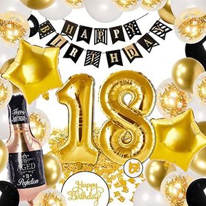 PartyWoo 4711100064903 ballonnen, decoratie 18e verjaardag